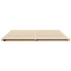 Bettrahmen Braun 200 x 220 cm Massives Kiefernholz