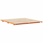 Bettrahmen Wachsbraun 200 x 220 cm Massives Kiefernholz