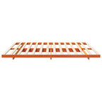 Bettrahmen Wachsbraun 200 x 220 cm Massives Kiefernholz