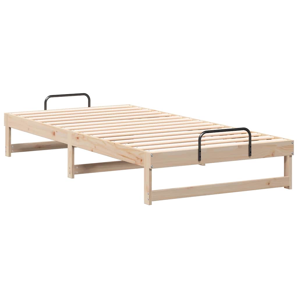 Bettrahmen Braun 100 x 200 cm Massives Kiefernholz