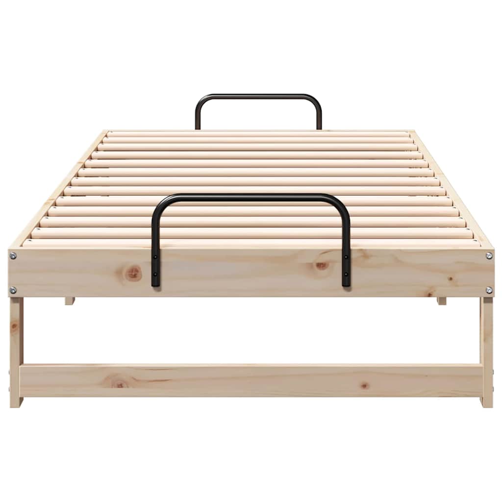 Bettrahmen Braun 90 x 200 cm Massives Kiefernholz
