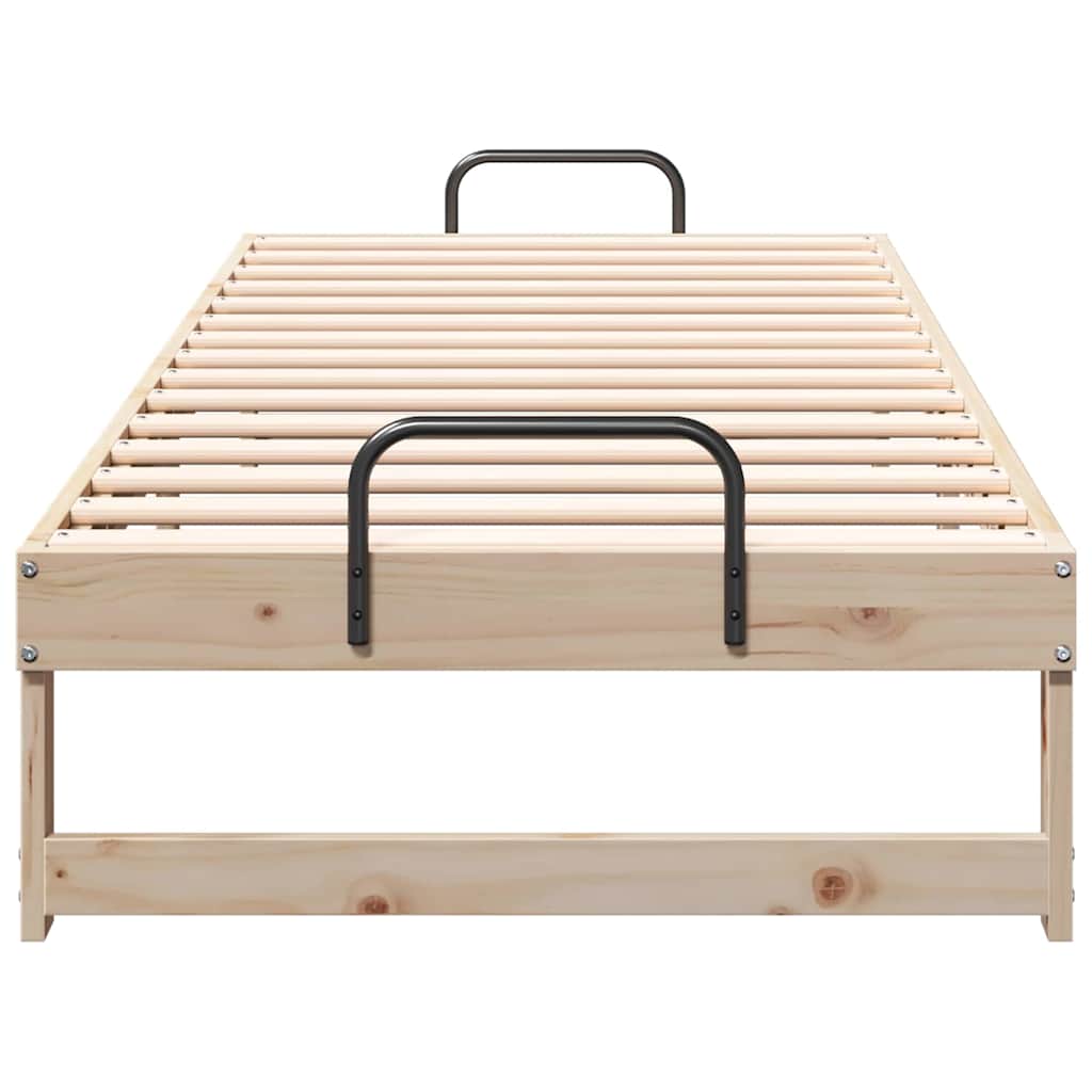 Bettrahmen Braun 80 x 200 cm Massives Kiefernholz