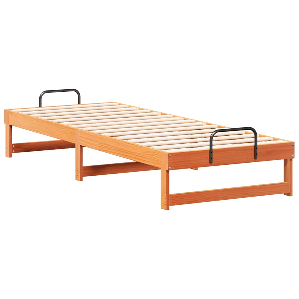 Bettrahmen Braun 80 x 200 cm Massives Kiefernholz