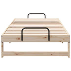 Bettrahmen Braun 90 x 190 cm Massives Kiefernholz