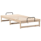 Bettrahmen Braun 75 x 190 cm Massives Kiefernholz