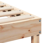 Bettrahmen Braun 80 x 210 cm Massives Kiefernholz