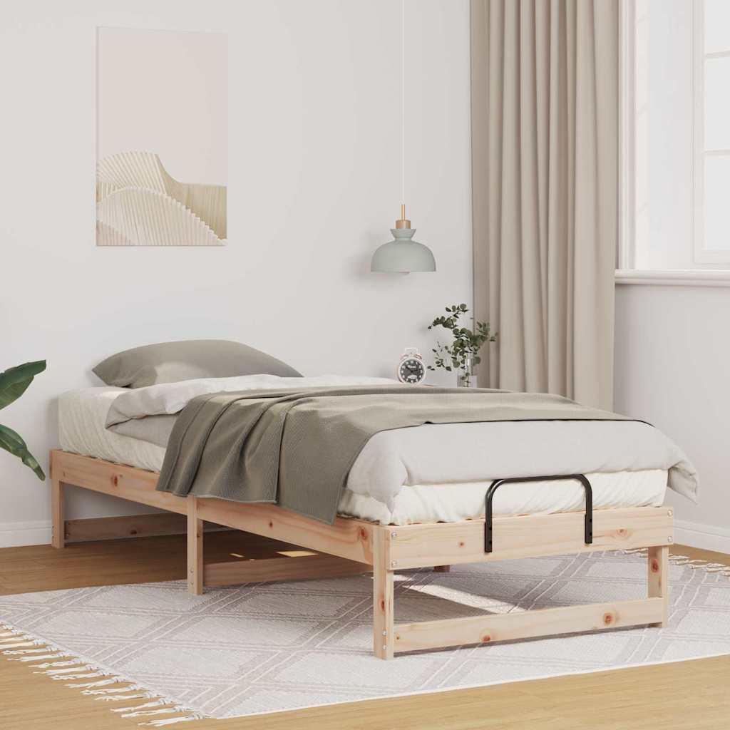 Bettrahmen Braun 80 x 210 cm Massives Kiefernholz