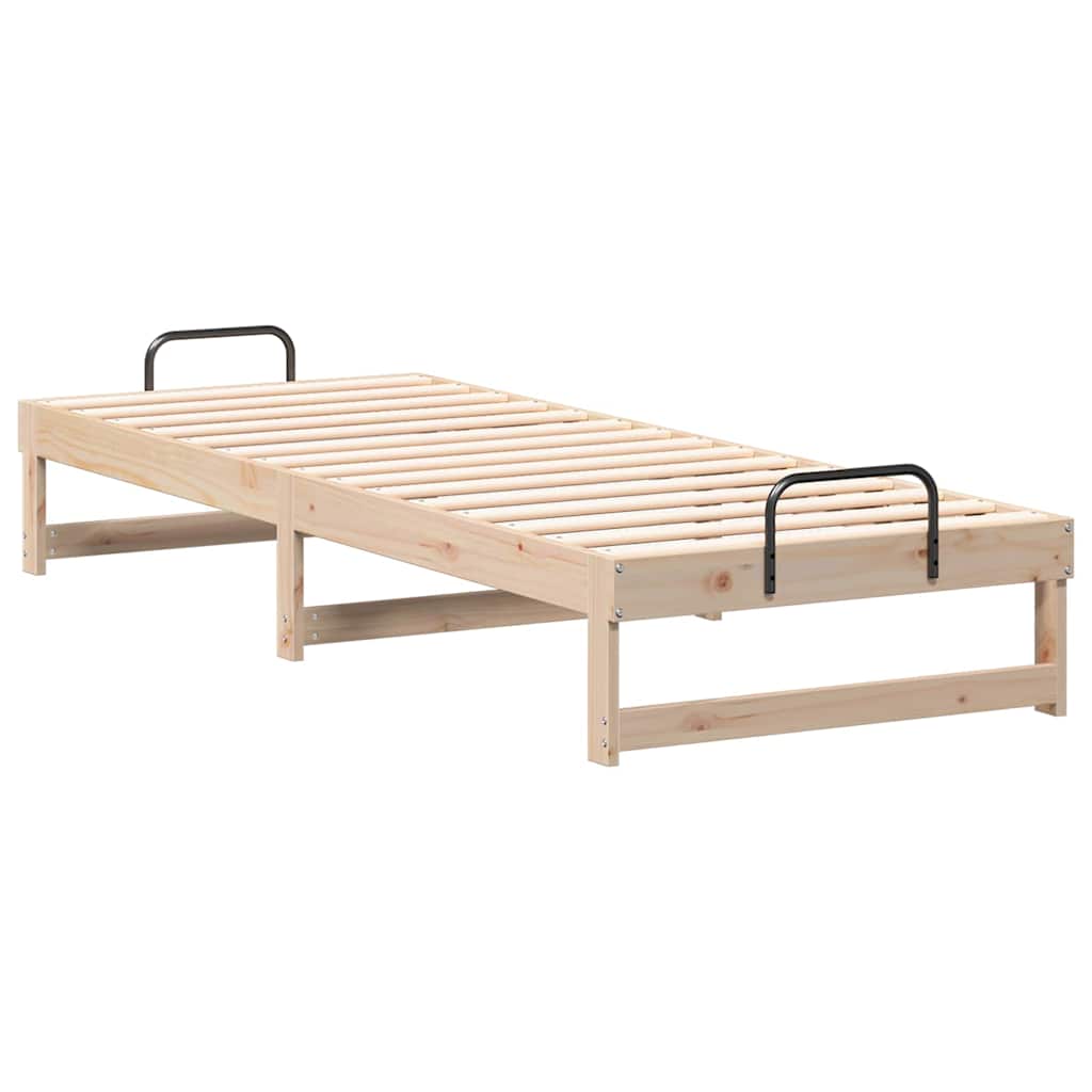Bettrahmen Braun 80 x 210 cm Massives Kiefernholz