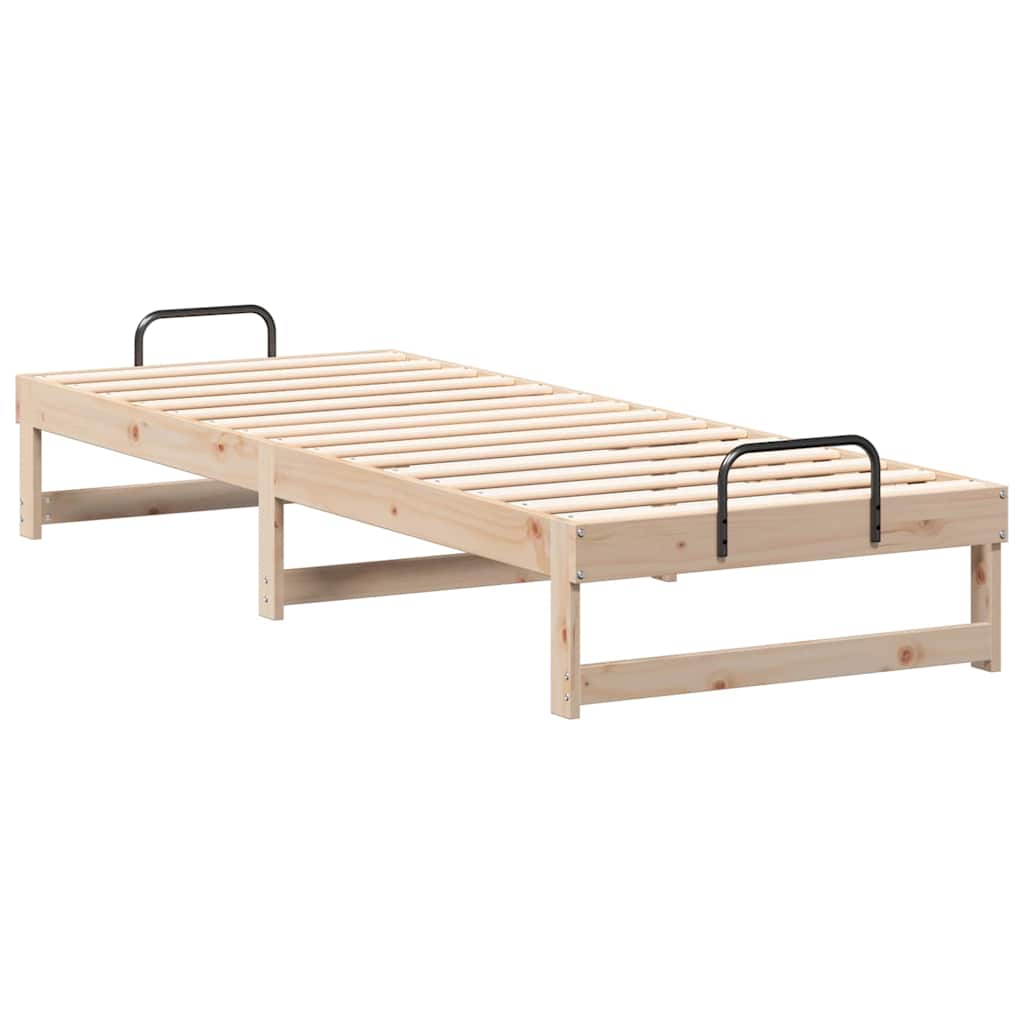 Bettrahmen Braun 80 x 210 cm Massives Kiefernholz