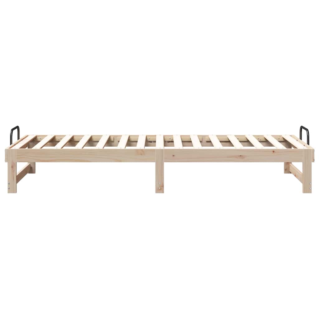 Bettrahmen Braun 80 x 210 cm Massives Kiefernholz