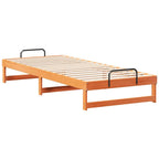 Bettrahmen Braun 90 x 220 cm Massives Kiefernholz