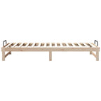 Bettrahmen Braun 100 x 220 cm Massives Kiefernholz