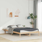 Bettgestell mit Nachttischen Natur 160 x 210 cm