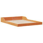 Bettrahmen Wachsbraun 140 x 190 cm Massives Kiefernholz