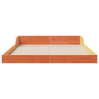 Bettrahmen Wachsbraun 140 x 190 cm Massives Kiefernholz