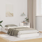 Bettrahmen Weiß 80 x 210 cm Massives Kiefernholz