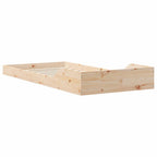 Bettrahmen Braun 90 x 210 cm Massives Kiefernholz