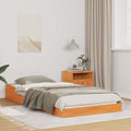 Bettrahmen Wachsbraun 100 x 210 cm Massives Kiefernholz