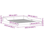 Bettrahmen Braun 160 x 210 cm Massives Kiefernholz