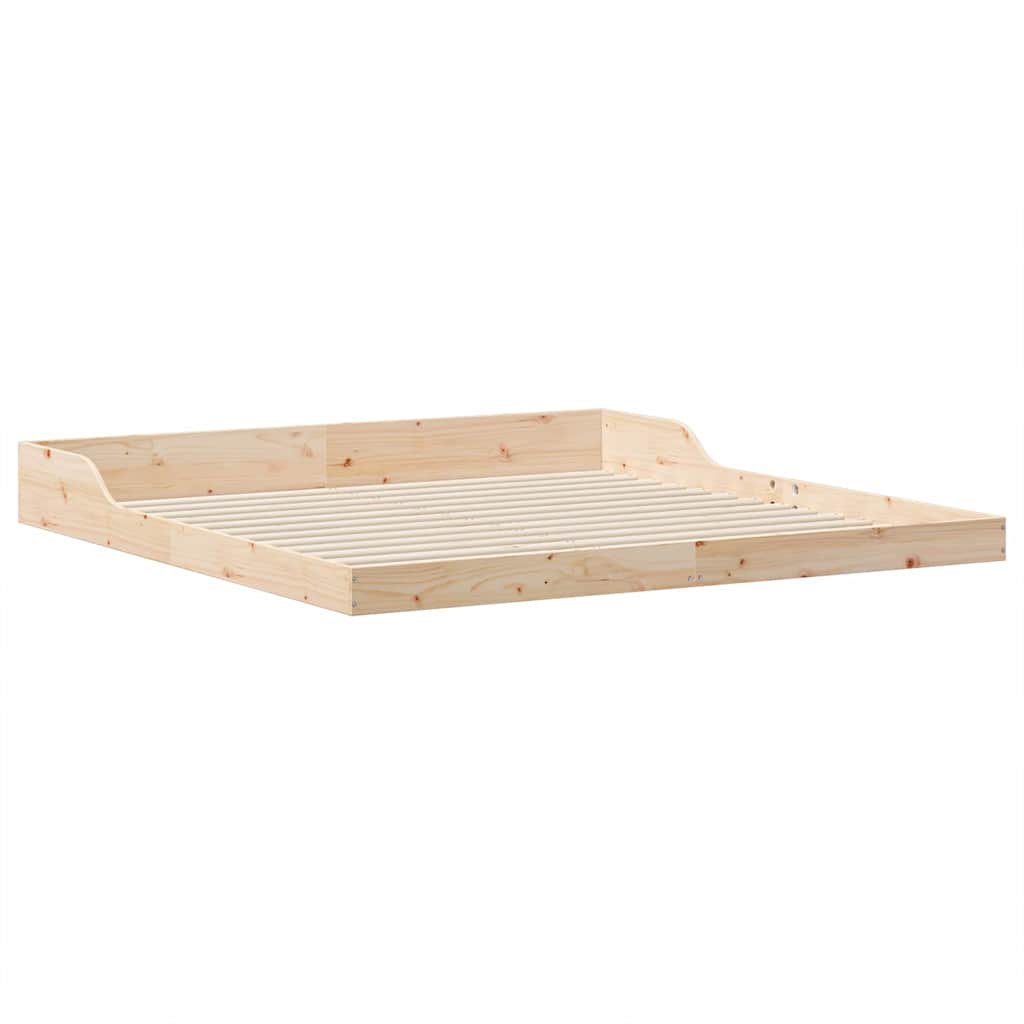 Bettrahmen Braun 180 x 210 cm Massives Kiefernholz