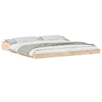 Bettrahmen Braun 200 x 210 cm Massives Kiefernholz