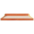 Bettrahmen Wachsbraun 200 x 210 cm Massives Kiefernholz
