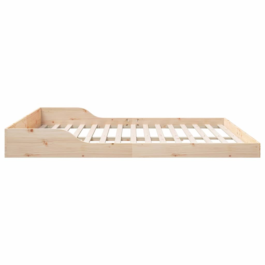 Bettrahmen Braun 180 x 220 cm Massives Kiefernholz