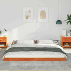 Bettrahmen Wachsbraun 180 x 220 cm Massives Kiefernholz
