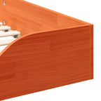 Bettrahmen Wachsbraun 100 x 200 cm Massives Kiefernholz
