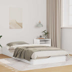 Bettrahmen Weiß 80 x 200 cm Massives Kiefernholz