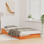 Bettrahmen Wachsbraun 80 x 200 cm Massives Kiefernholz