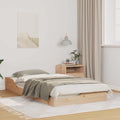 Bettrahmen Braun 75 x 190 cm Massives Kiefernholz