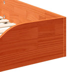 Bettrahmen Wachsbraun 75 x 190 cm Massives Kiefernholz