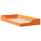 Bettrahmen Wachsbraun 75 x 190 cm Massives Kiefernholz