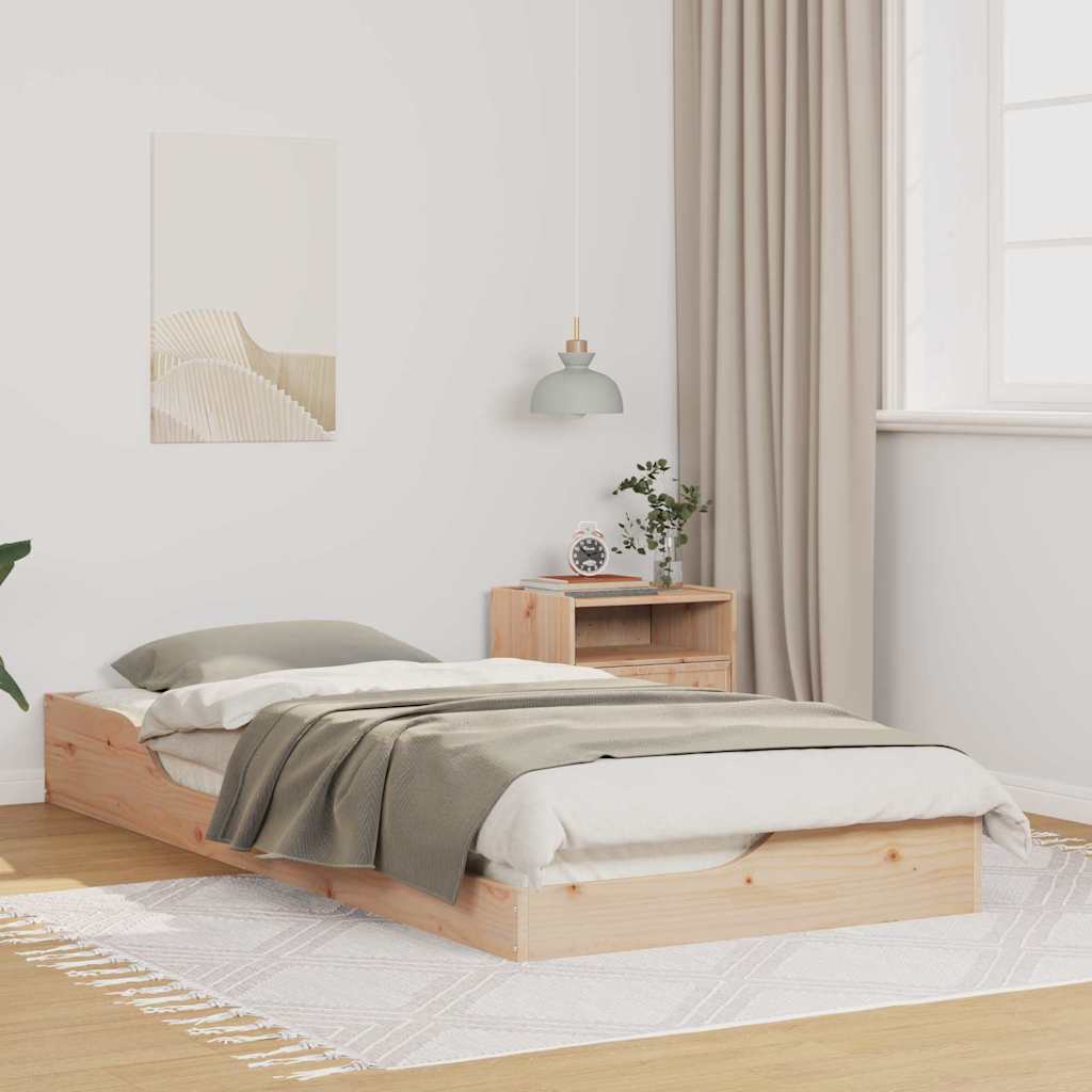 Bettrahmen Braun 80 x 210 cm Massives Kiefernholz