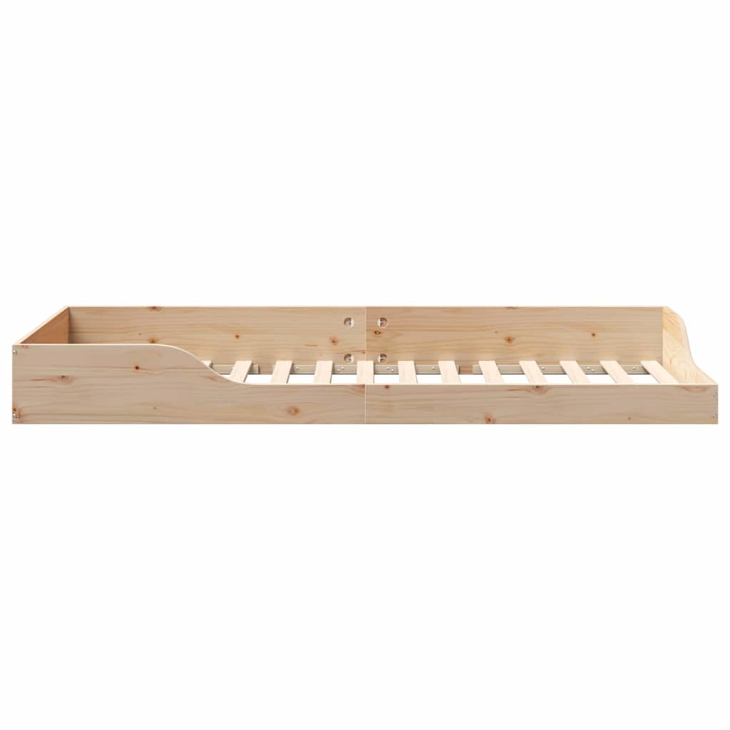 Bettrahmen Braun 80 x 210 cm Massives Kiefernholz