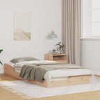 Bettrahmen Braun 100 x 210 cm Massives Kiefernholz