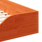 Bettrahmen Wachsbraun 100 x 210 cm Massives Kiefernholz