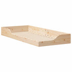 Bettrahmen Braun 80 x 220 cm Massives Kiefernholz