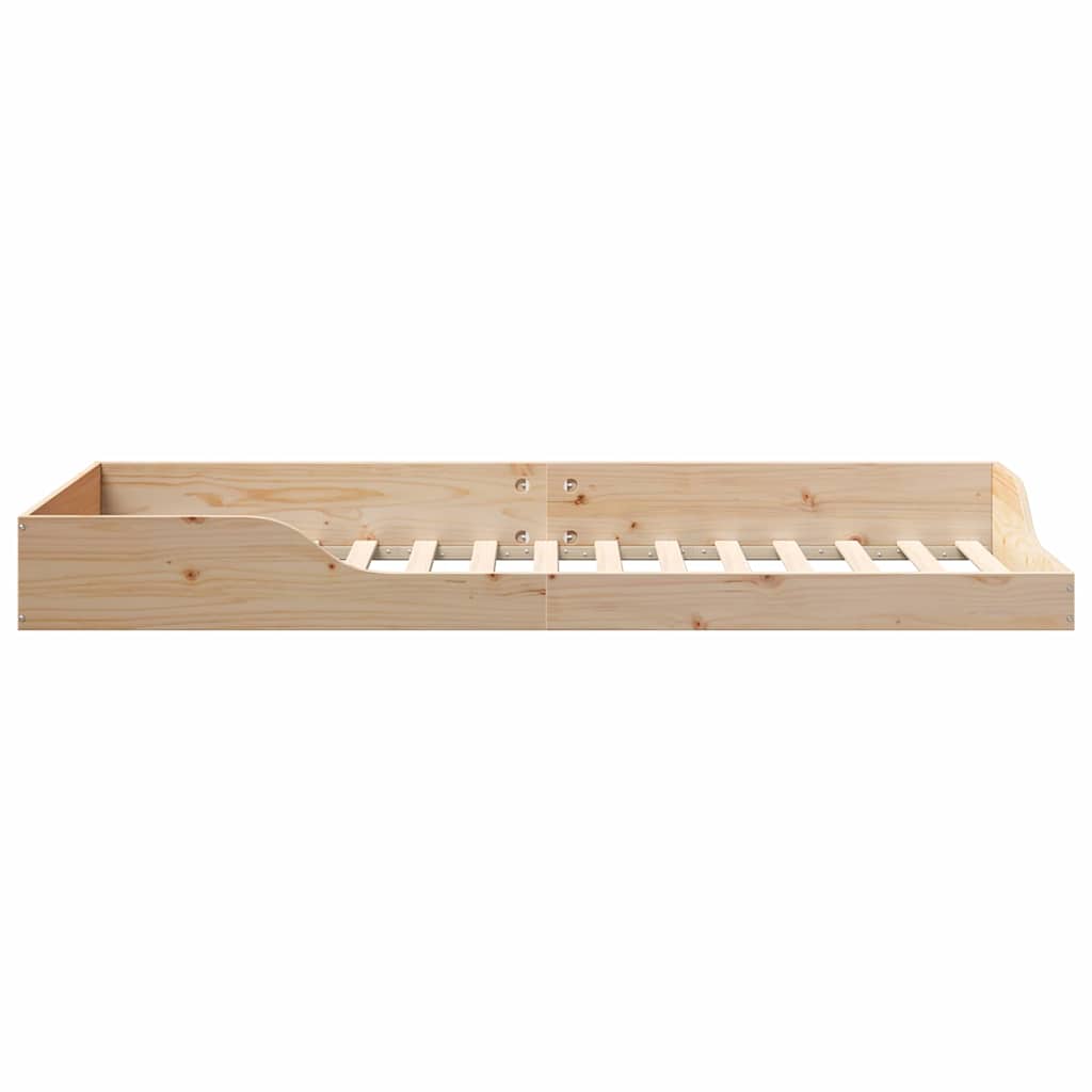 Bettrahmen Braun 80 x 220 cm Massives Kiefernholz