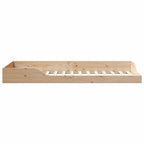 Bettrahmen Braun 100 x 220 cm Massives Kiefernholz