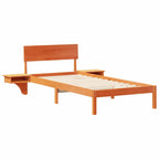 Bettrahmen Wachsbraun 100 x 200 cm Massives Kiefernholz