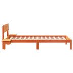 Bettrahmen Wachsbraun 90 x 190 cm Massives Kiefernholz