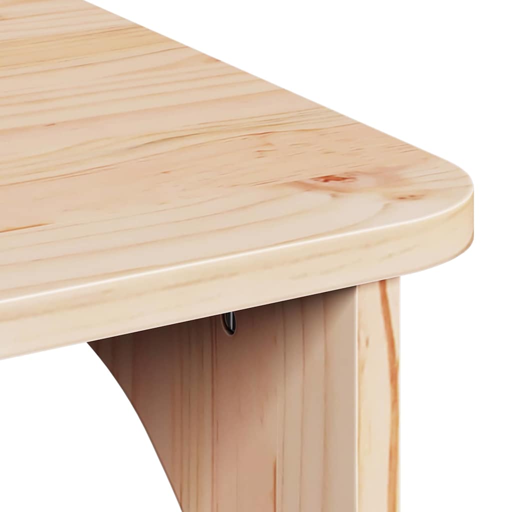 Couchtisch Natur 80 x 50 x 31 cm Massivholz Kiefer
