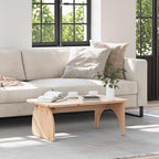 Couchtisch Natur 80 x 50 x 31 cm Massivholz Kiefer