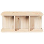 Couchtisch Natur 80 x 39,5 x 33,5 cm Massivholz Kiefer