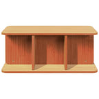 Couchtisch Wachsbraun 80 x 39,5 x 33,5 cm Massivholz Kiefer