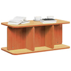 Couchtisch Wachsbraun 80 x 39,5 x 33,5 cm Massivholz Kiefer