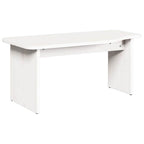 Couchtisch 2 pcs Weiß Massivholz Kiefer
