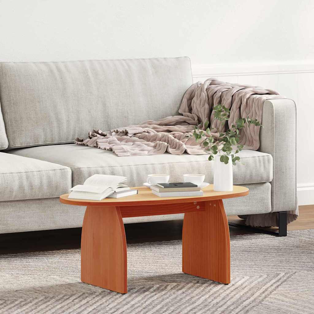Couchtisch Wachsbraun 80 x 40 x 35 cm Massives Kiefernholz